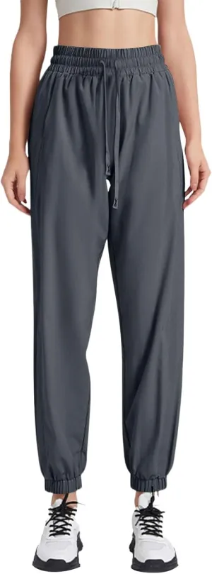 Pants for Women,Linen Sweatpants Petite High Waisted Straight Leg Trousers Dressy Linen Cotton Palazzo