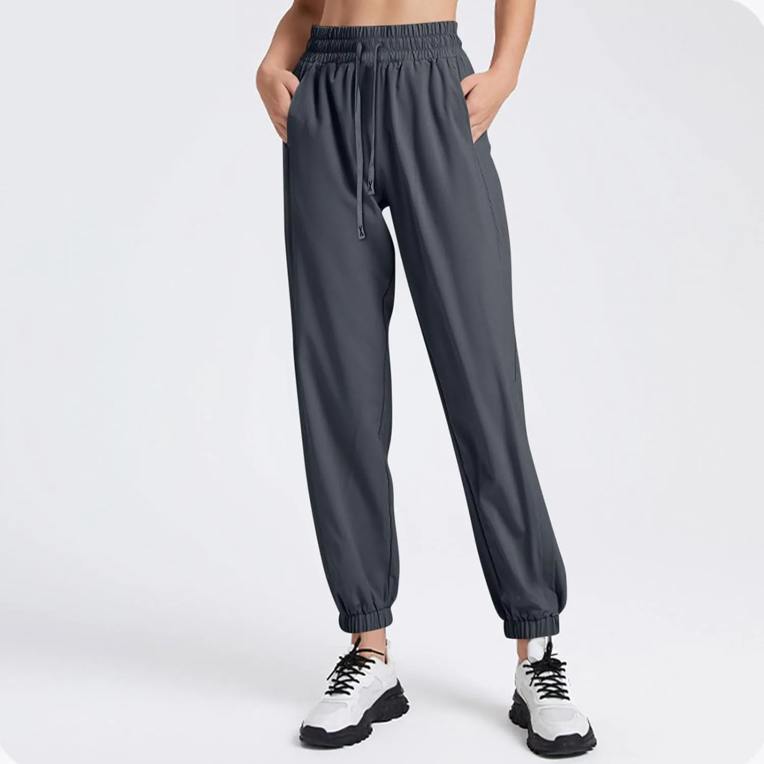 Pants for Women,Linen Sweatpants Petite High Waisted Straight Leg Trousers Dressy Linen Cotton Palazzo