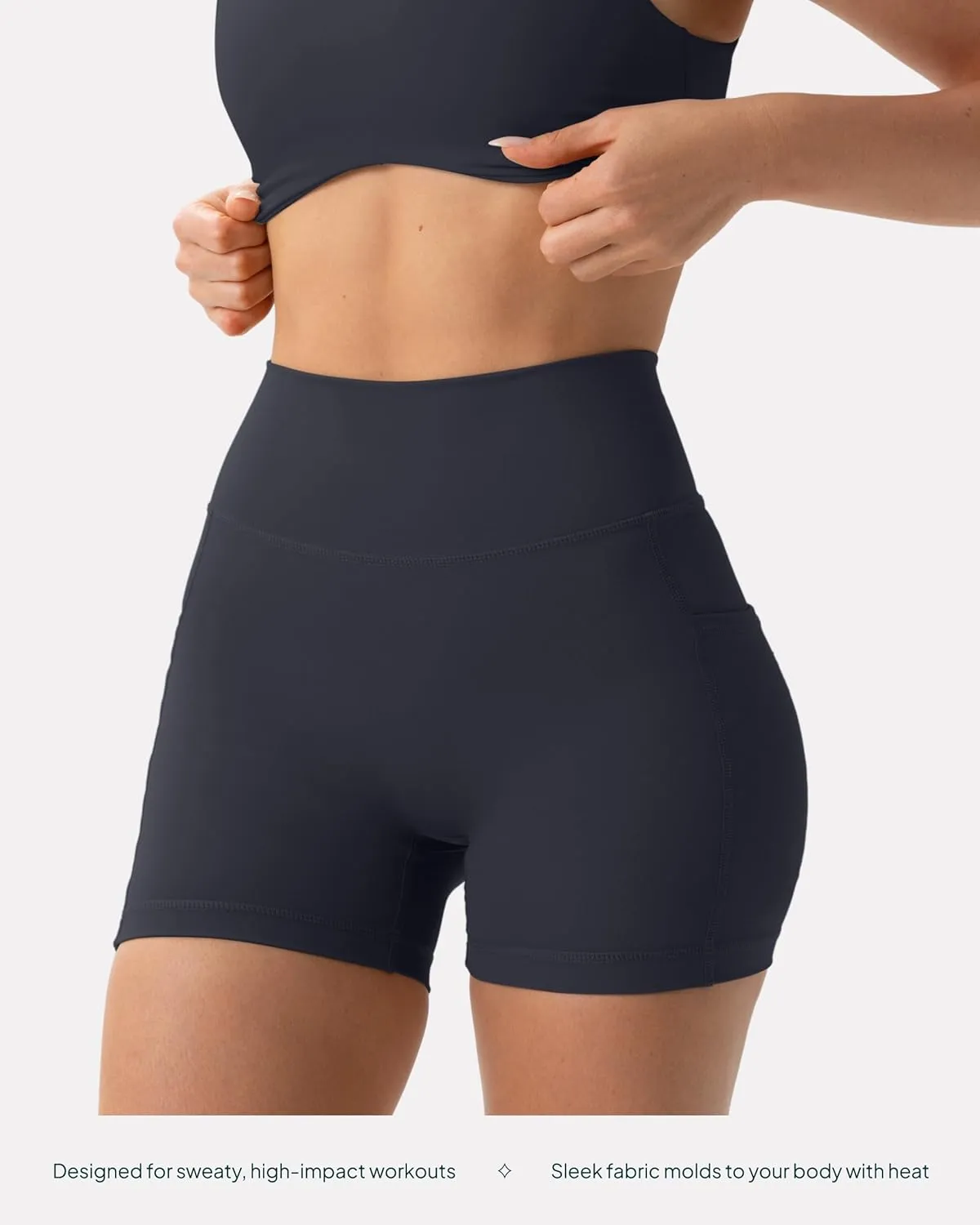 PAVOI ACTIVE Shorts with Pockets | Compressive High Waisted Butt Sculpting 4" & 6" Women's Biker Shorts | HiPerform XXS to 3X