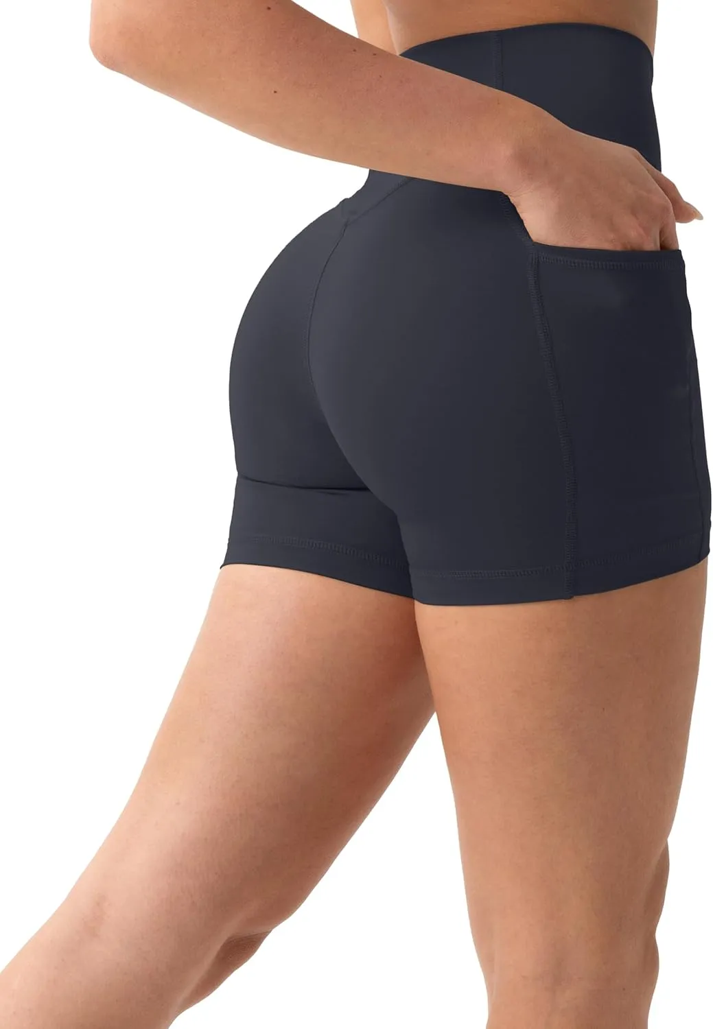 PAVOI ACTIVE Shorts with Pockets | Compressive High Waisted Butt Sculpting 4" & 6" Women's Biker Shorts | HiPerform XXS to 3X
