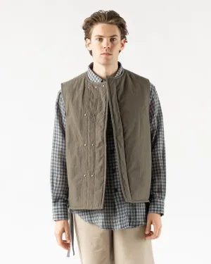 Pilgrim Surf   Supply Raff Insulated Vest in Olive