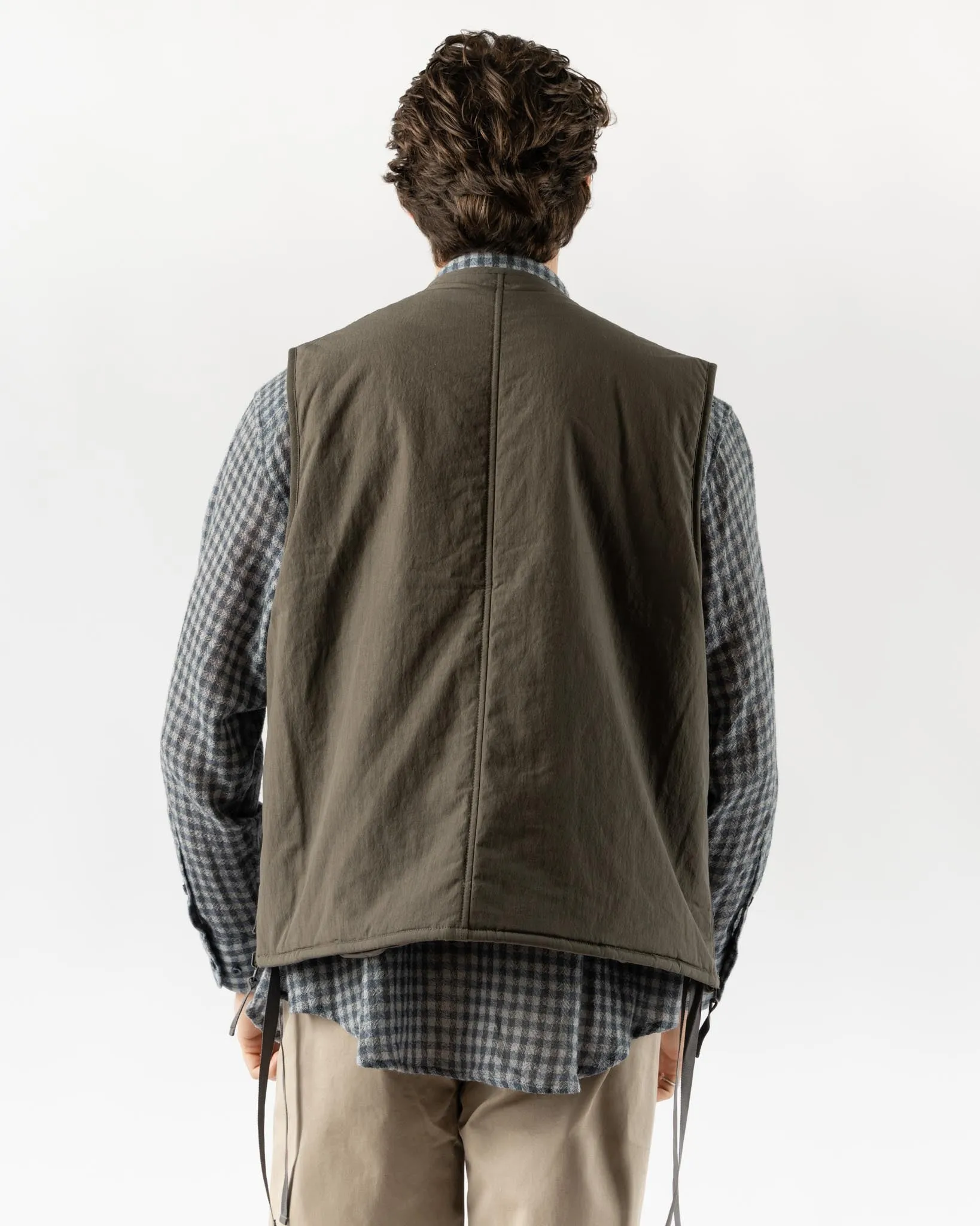Pilgrim Surf   Supply Raff Insulated Vest in Olive