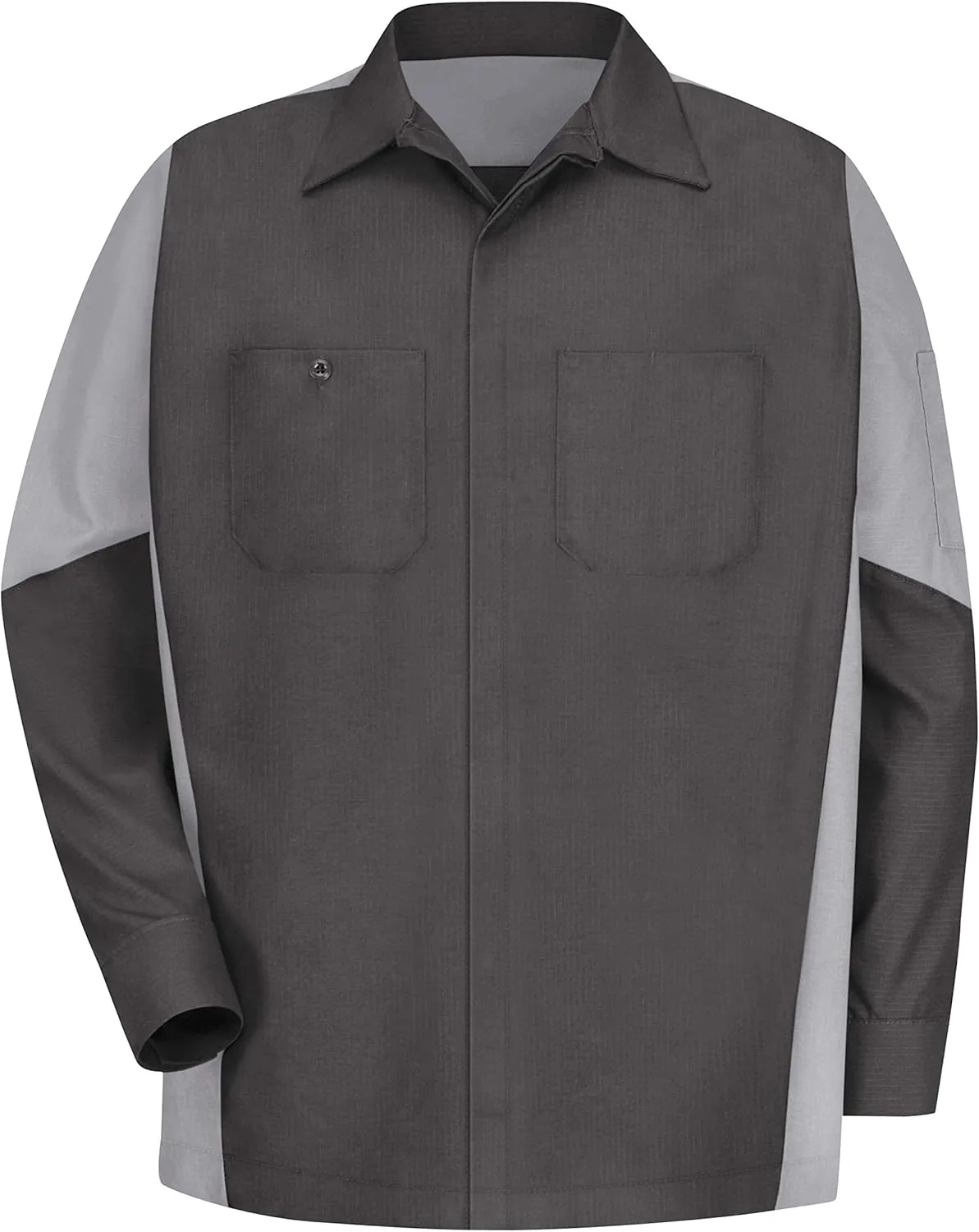 Red Kap Men's Long Sleeve Two-Tone Crew Shirt