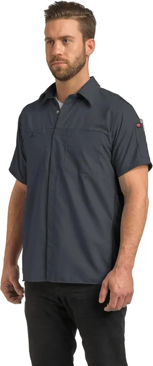 Red Kap Men's Short Sleeve Performance Plus Shop Shirt with Oilblok Technology