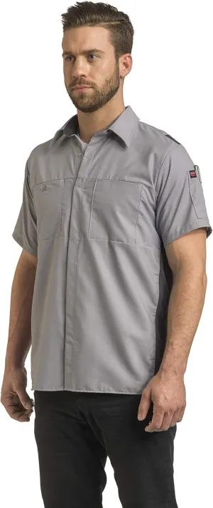 Red Kap Men's Short Sleeve Performance Plus Shop Shirt with Oilblok Technology