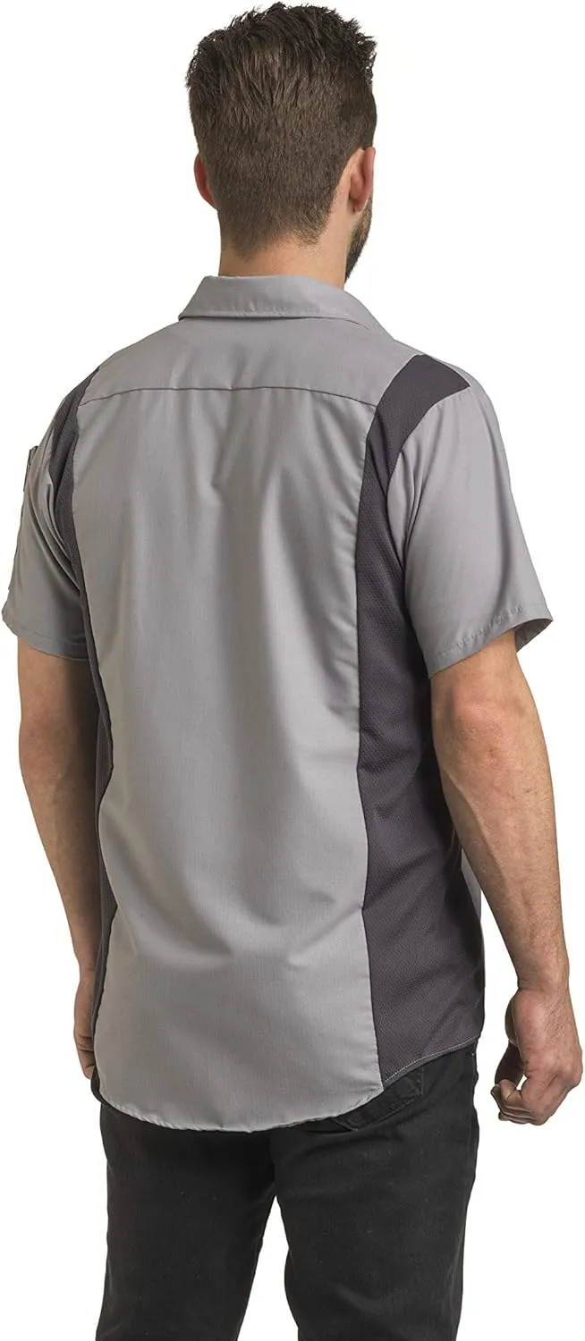 Red Kap Men's Short Sleeve Performance Plus Shop Shirt with Oilblok Technology