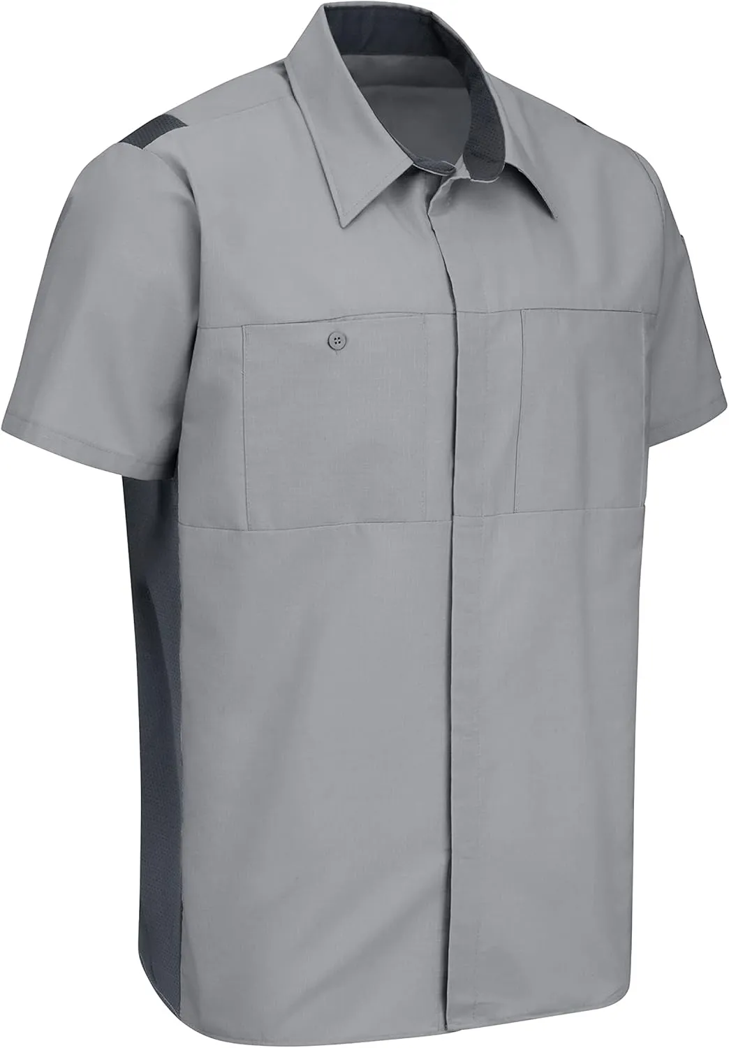Red Kap Men's Short Sleeve Performance Plus Shop Shirt with Oilblok Technology