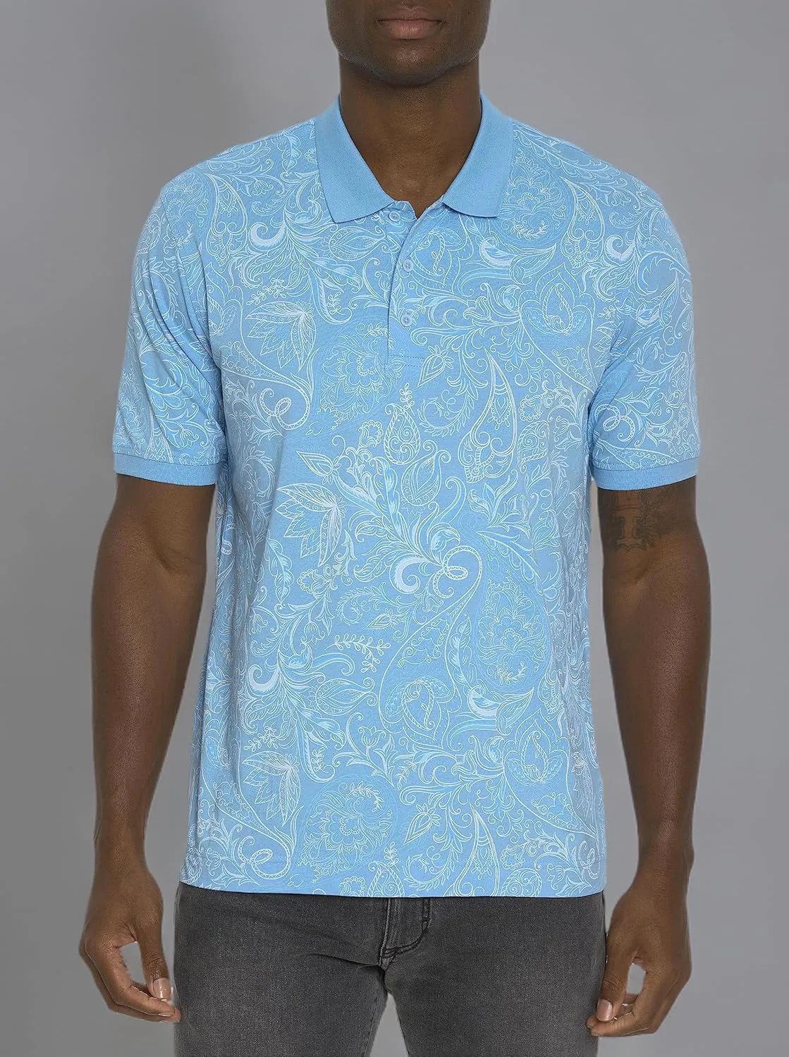 Robert Graham Men's Dozer Short-Sleeve Knit Polo Shirt