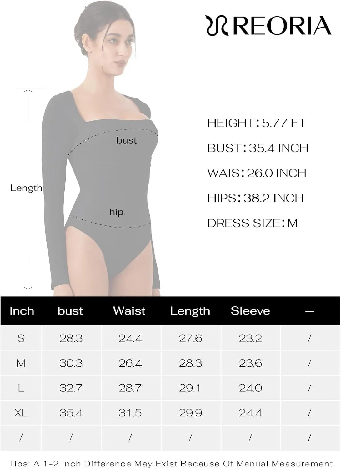 Sculpted Allure Long Sleeve Square Neck Bodysuit