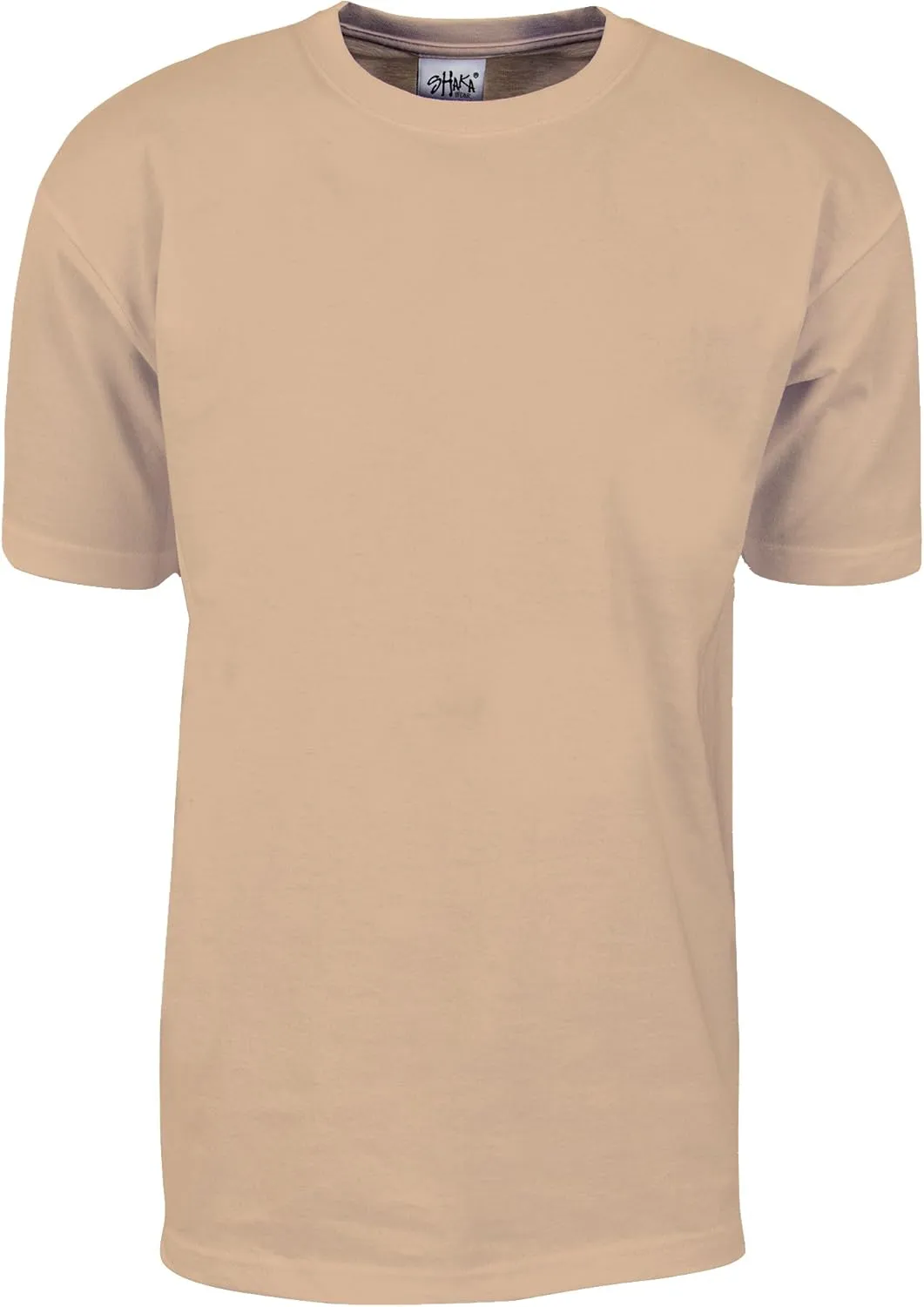 Shaka Wear Men's T Shirt  Max Heavyweight Cotton Short Sleeve Crew Neck Plain Tee Top Tshirts Regular Big Tall Size S-7XL