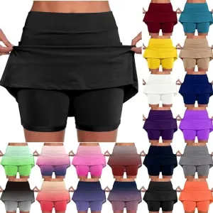 Skorts for Woman 2025 Summer Skorts for Women with Pockets Casual Tennis Skirt Golf Skirts Plus Size Skort Running Shorts