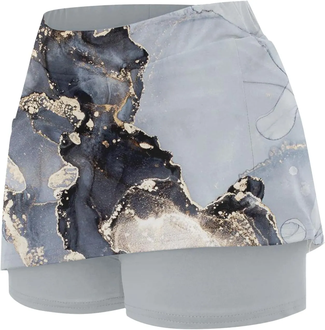 Skorts for Women High Waisted Athletic Tennis Skirt Shorts Lightweight Tummy Control Graphic Print 2025 Yoga Skirts
