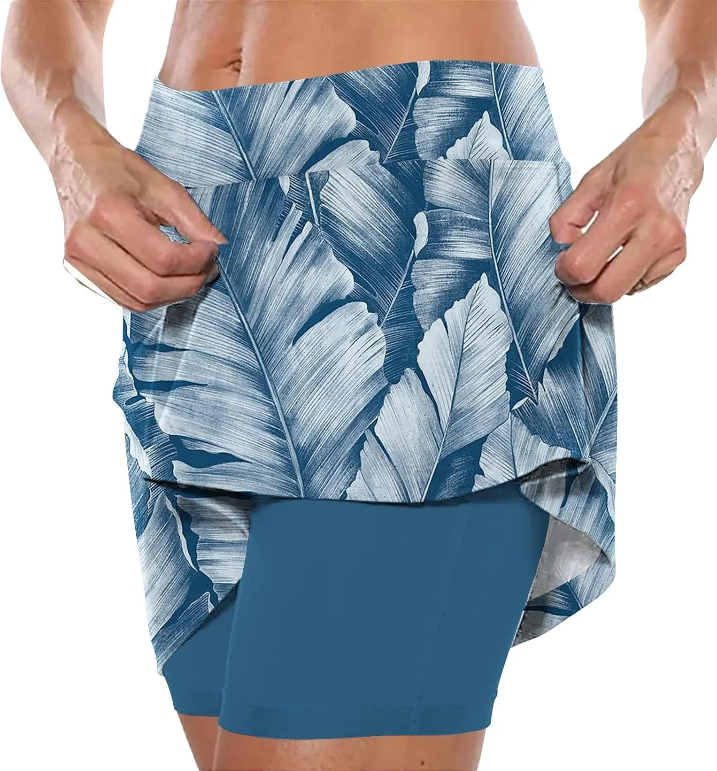 Skorts for Women Plus Size Shorts,Women's Knee Length Skorts Skirts Tennis Athletic Golf Causal Skort with Pockets