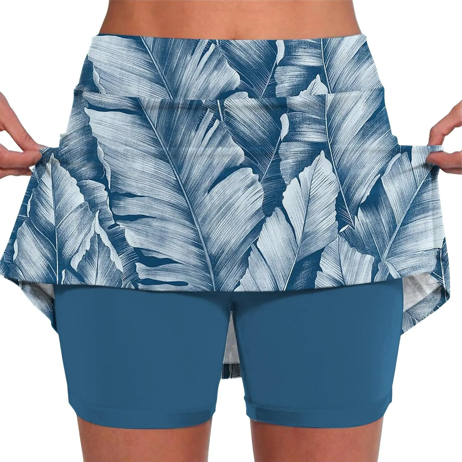 Skorts for Women Plus Size Shorts,Women's Knee Length Skorts Skirts Tennis Athletic Golf Causal Skort with Pockets