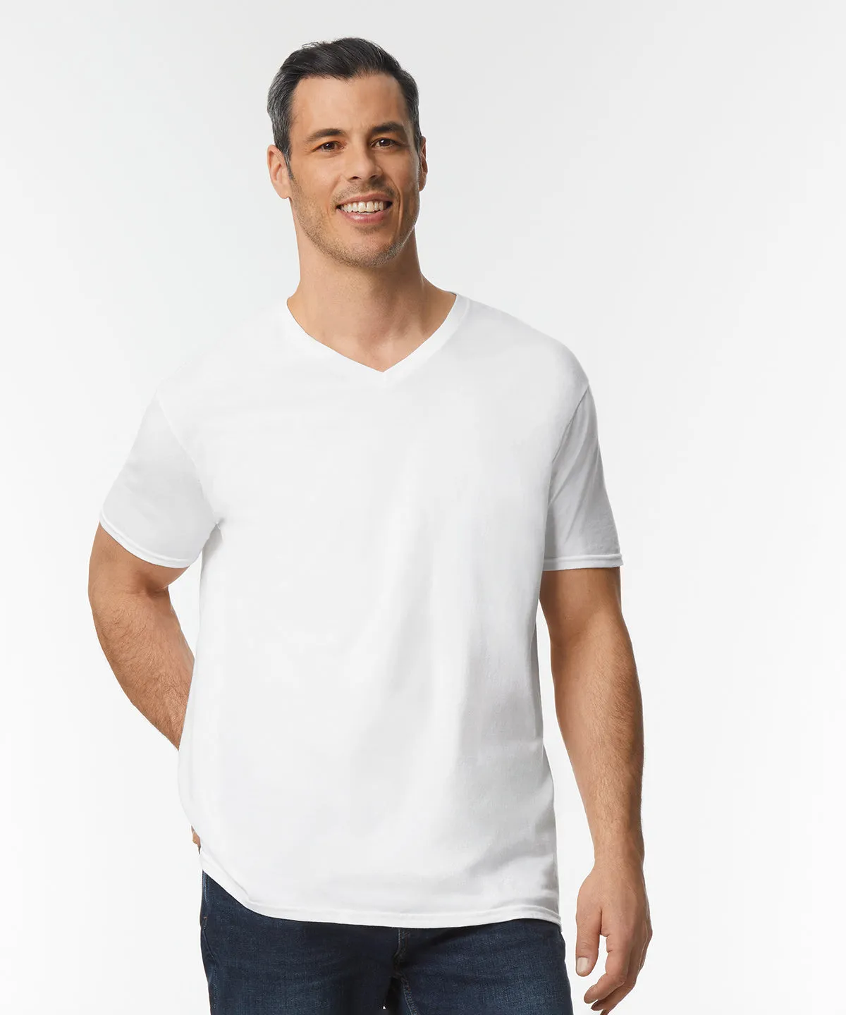 Softstyle v-neck t-shirt | Dark Heather