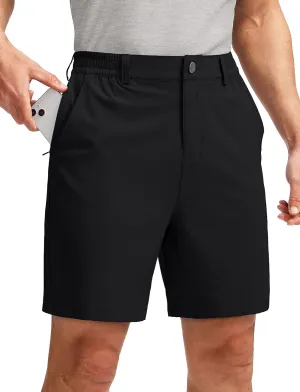 Soothfeel Men's Golf Shorts with 5 Pockets 7 Inch Stretch Lightweight Quick Dry Hiking Casual Work Dress Shorts for Men
