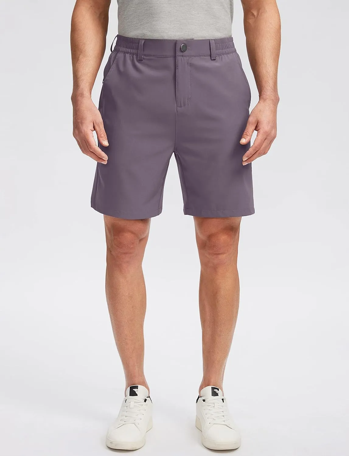 Soothfeel Men's Golf Shorts with 5 Pockets 7 Inch Stretch Lightweight Quick Dry Hiking Casual Work Dress Shorts for Men
