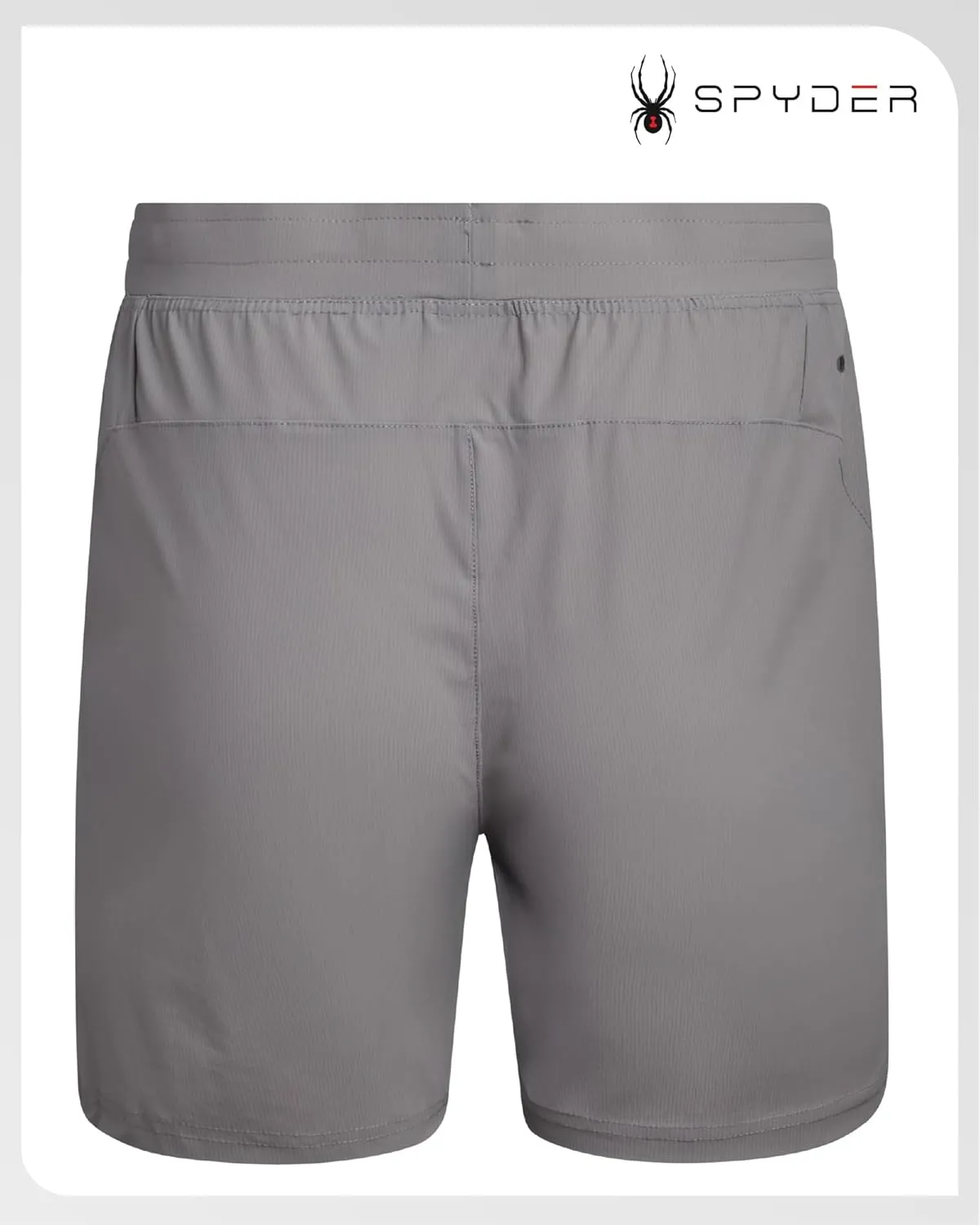 Spyder Men's Gym Shorts - Nylon Stretch 7'' Knit Active Workout Shorts with Zipper Pockets for Running, Hiking (Sizes: S-XL)