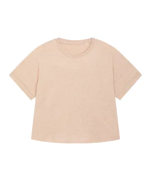 Stella Collider oversized womens t-shirt (STTW089) | Heather Rainbow