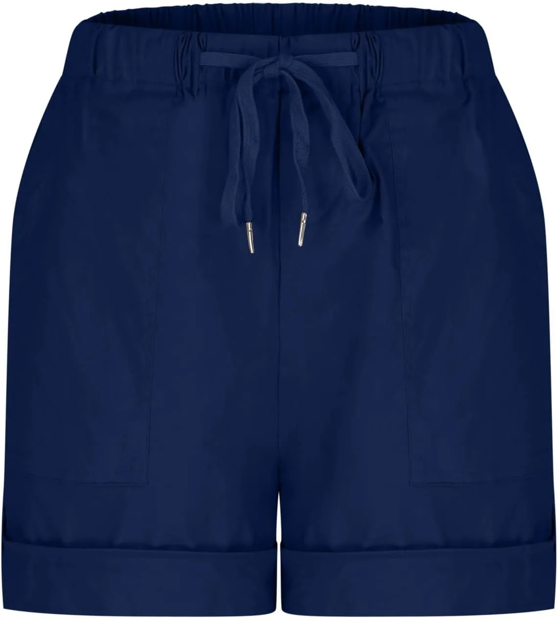 Summer Shorts for Women Plus Size Casual Elastic Waist Drawstring Short 5 Inch Inseam Beach Vacation Outfits
