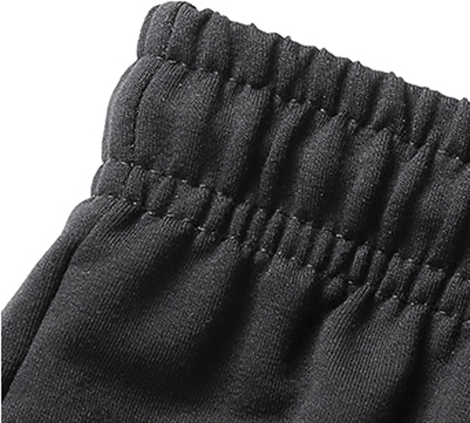 Sweatpants for Men Tapered Warm Thick Joggers Pants with Zip Pockets Fleece Slim Fit Workout Running Gym Sweat Pants