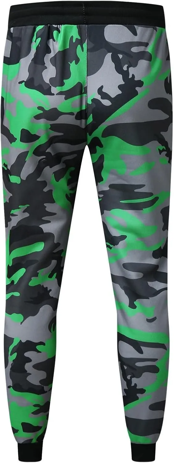 Tapered Joggers for Men Mens Autumn and Winter High Street Fashion Leisure Loose Sports Running Solid Stretch