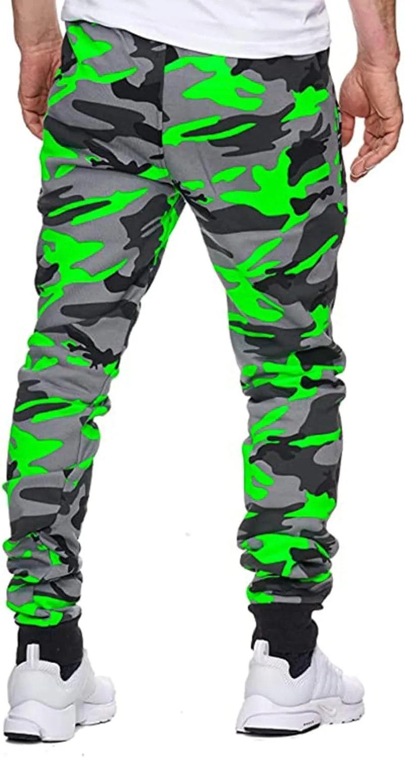 Tapered Joggers for Men Mens Autumn and Winter High Street Fashion Leisure Loose Sports Running Solid Stretch