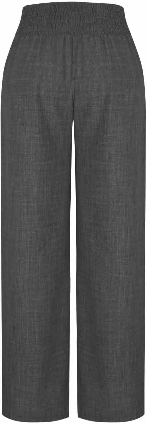 TARIENDY Beach Pants for Women Petite Women's high Waist Wide Leg Trousers Summer Casual Outfits Elastic Pants with Pockets