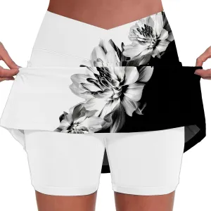 Tennis Skirts for Women with Shorts Tummy Control Athletic Golf Clothes High Waist Work Novelty Loose Plus Size Skort