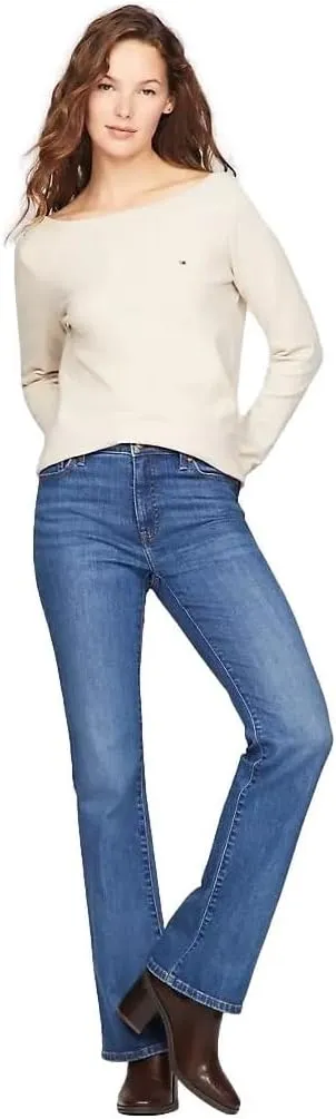 Tommy Hilfiger Cable Boatneck Everyday Sweater Women's
