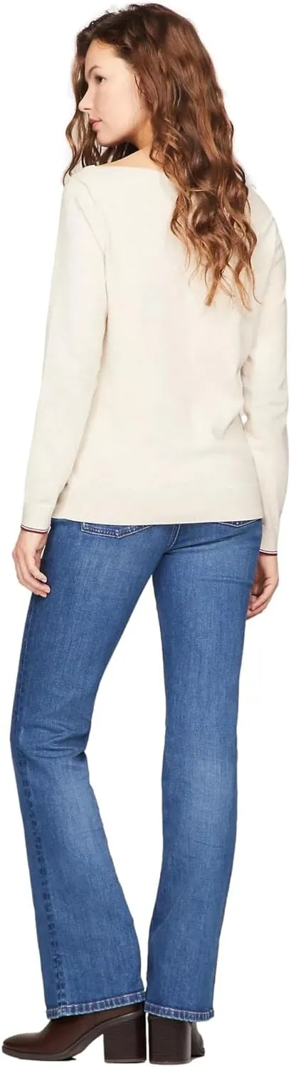 Tommy Hilfiger Cable Boatneck Everyday Sweater Women's