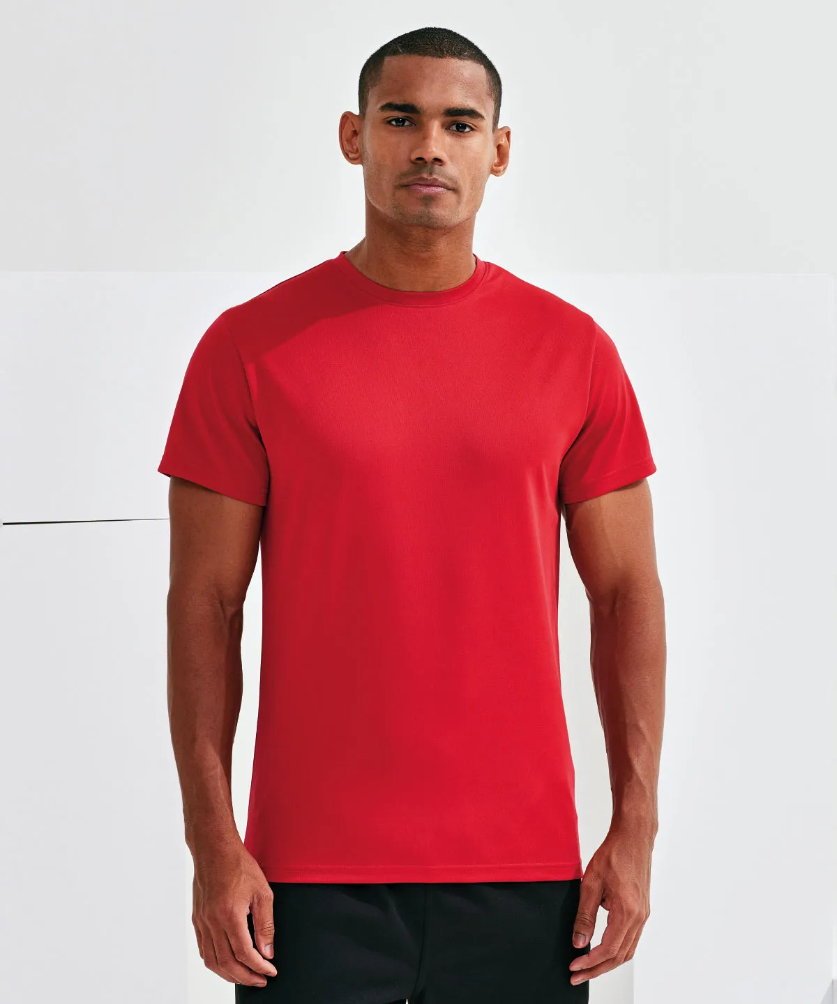 TriDri® textured recycled tee | Black