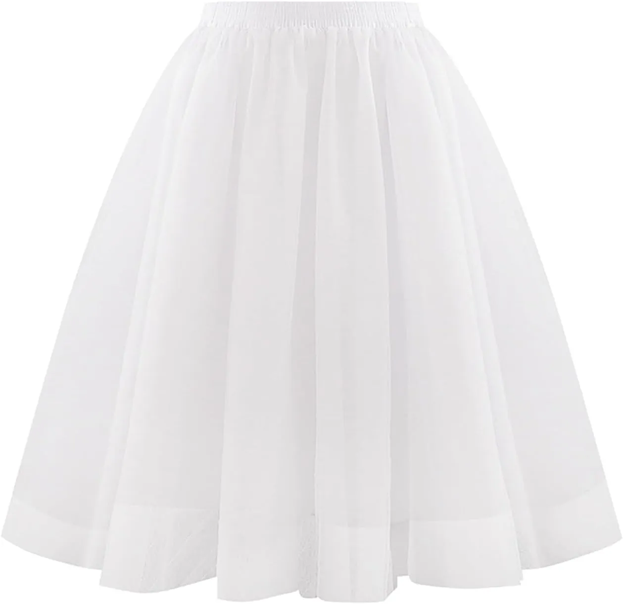 Tulle Skirts for Women Midi Layered A Line Skirt Skorts Elastic High Waisted Tutu Skirt for Prom Party