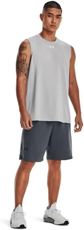 Under Armour Men's Team Tech Slvls Loose Grey Short Sleeve Shirt