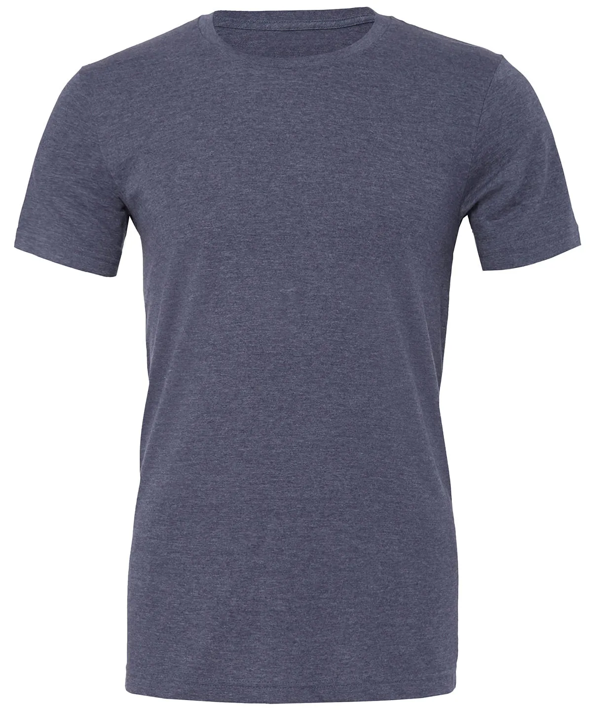 Unisex heather CVC short sleeve t-shirt | Heather Navy