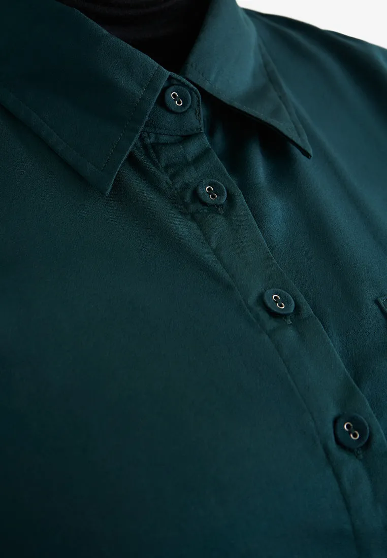 Valentia Elegant Party Satin Shirt