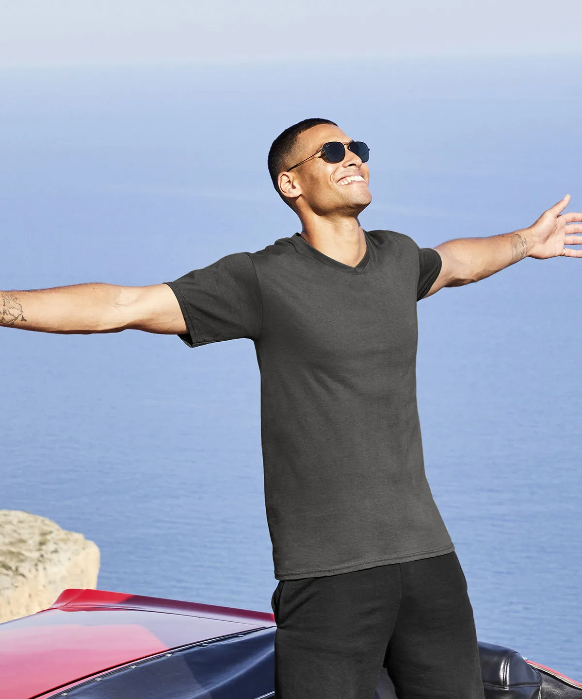 Valueweight v-neck T | Black