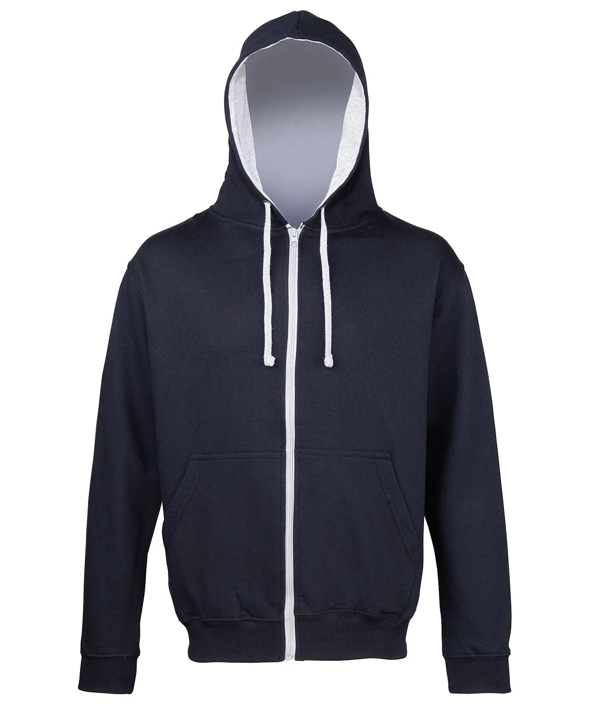 Varsity zoodie | New French Navy/Heather Grey