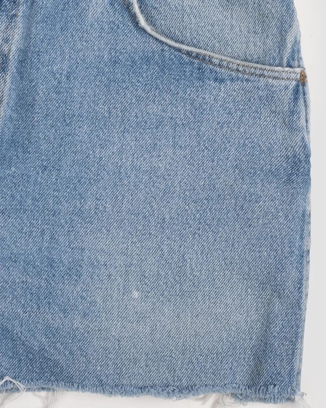 vintage light wash denim short