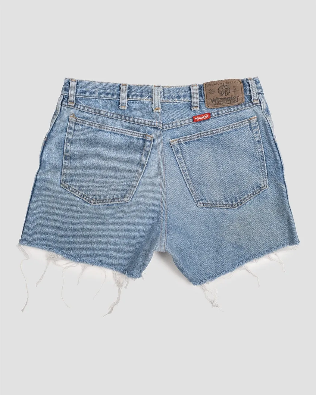 vintage light wash denim short