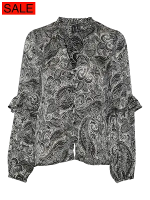 VMPERRY L/S FRILL TOP