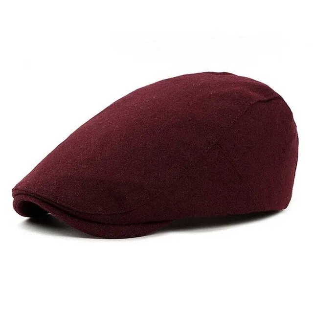 West Louis Winter British Style Wool Beret