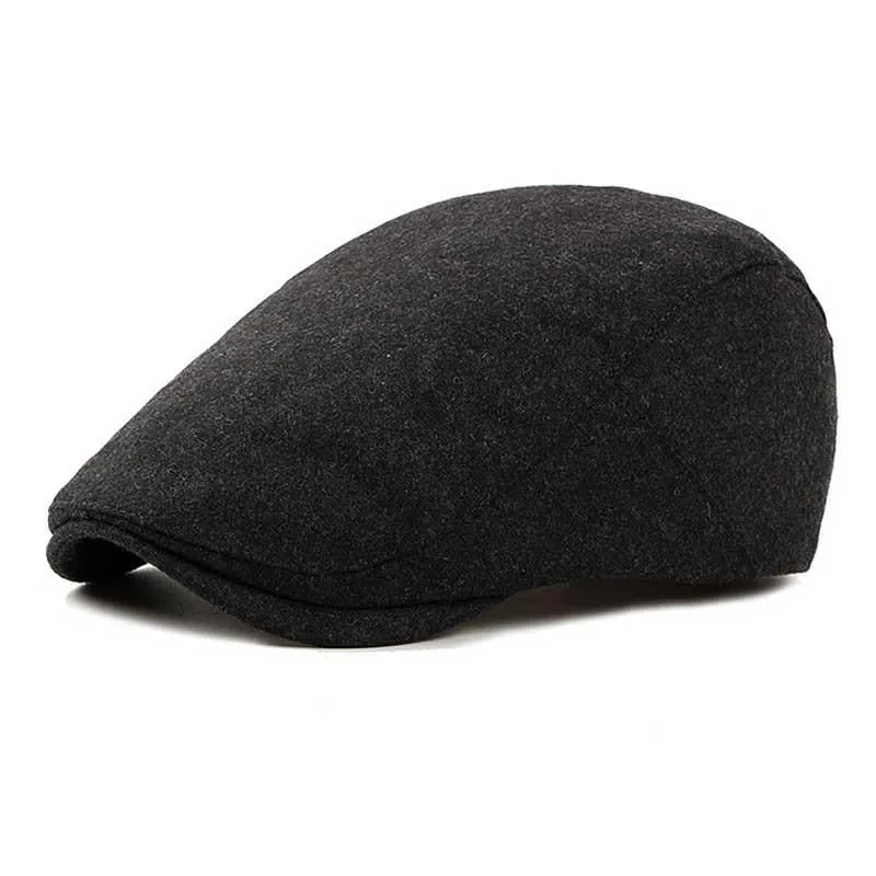 West Louis Winter British Style Wool Beret