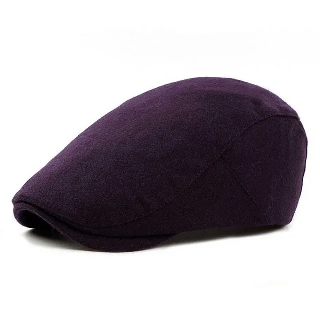 West Louis Winter British Style Wool Beret