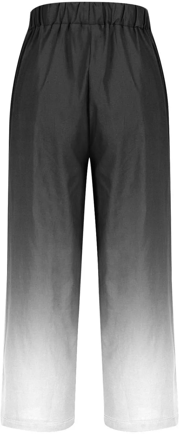 Wide Leg Linen Palazzo Pants for Women Spring Casual Spring Pants for Women Women Linen Wide Pants