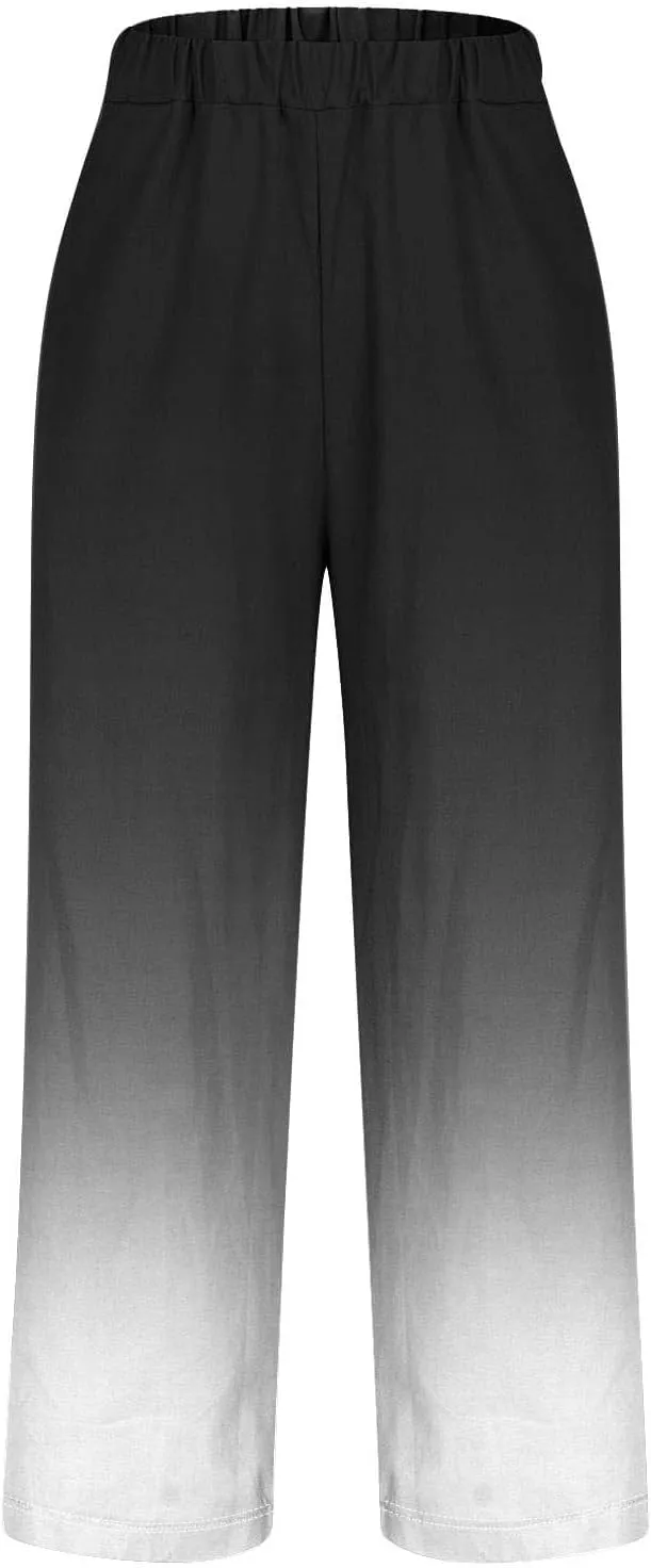 Wide Leg Linen Palazzo Pants for Women Spring Casual Spring Pants for Women Women Linen Wide Pants