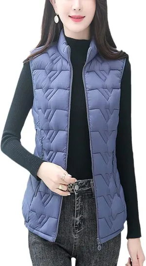 Woman Jacket Vest Autumn Winter Cotton Short Sleeveless Down Cotton-Padded Vest Plus Size Coat