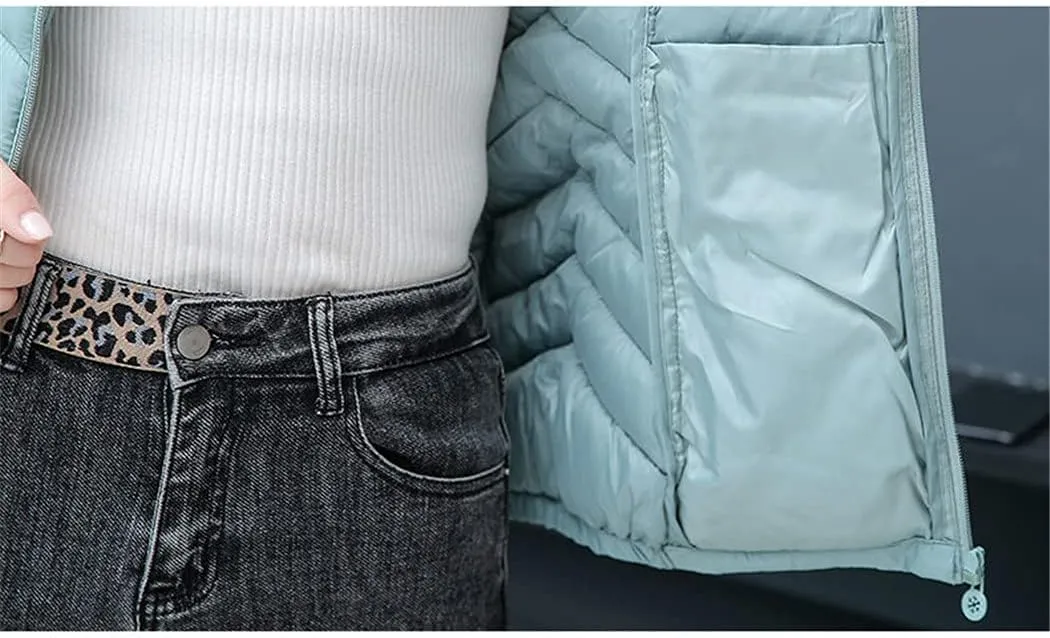 Woman Jacket Vest Autumn Winter Cotton Short Sleeveless Down Cotton-Padded Vest Plus Size Coat