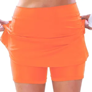 Women Athletic Skorts Workout Gym Running Skirted Shorts High Waisted Tennis Golf Skorts with Pockets