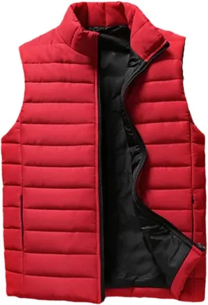Women Light Jacket Sleeveless Vest Winter Female Cotton-Padded Vest Coats Stand Collar Thicken Waistcoats